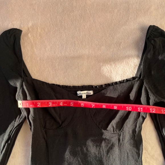 Reformation Reign Top Black 2 - Picture 4 of 7